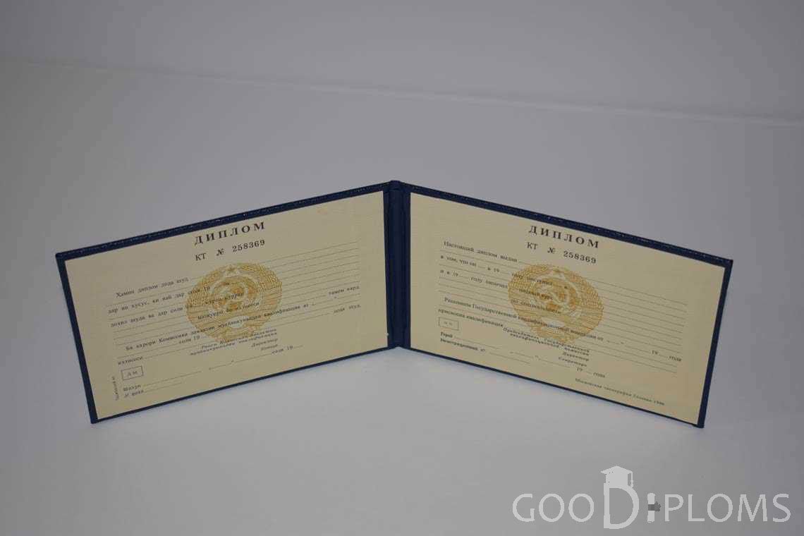 Диплом Техникума СССР Таджикистан  период выдачи 1975-1996 -  Черкассы